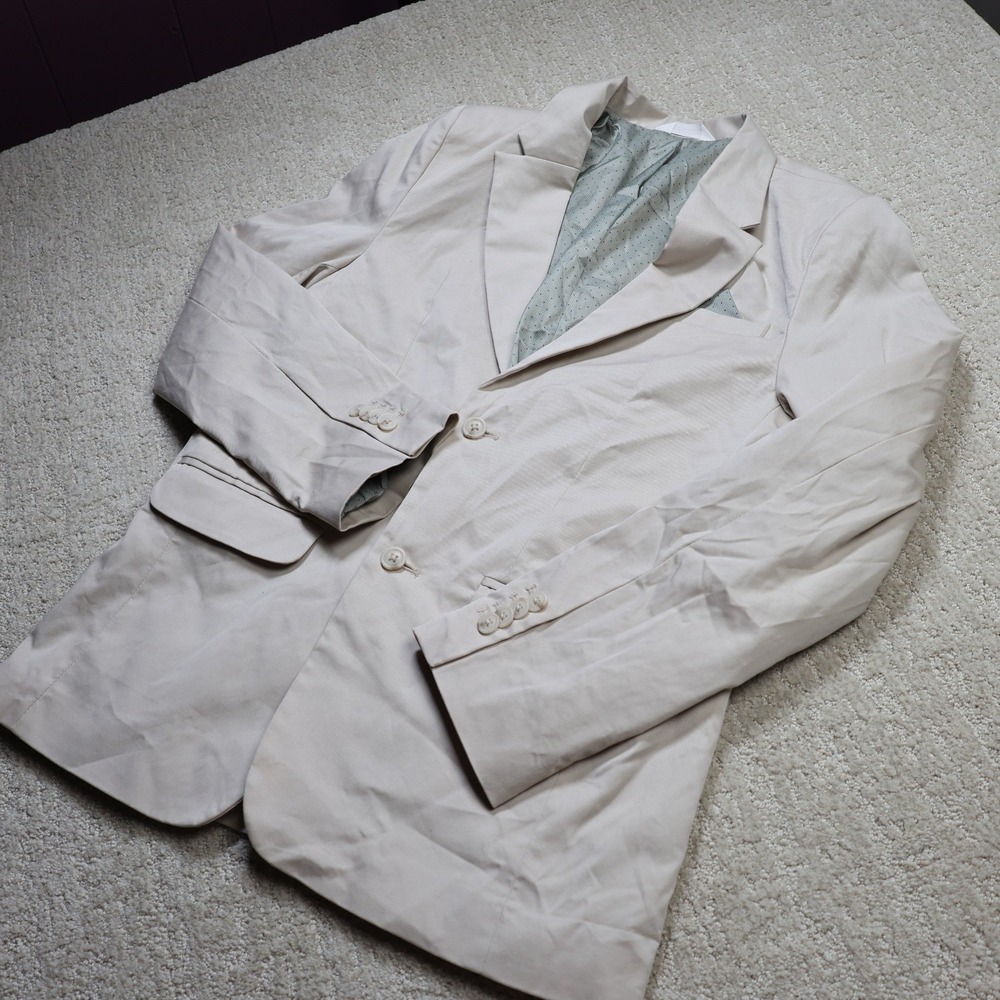 Cat & Jack Boys Tan Beige Suit Jacket Blazer Size 16 A3-007